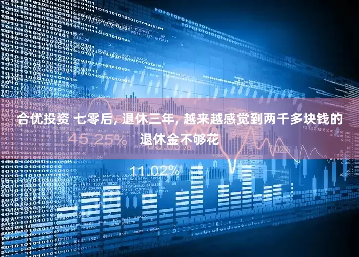 合优投资 七零后, 退休三年, 越来越感觉到两千多块钱的退休金不够花